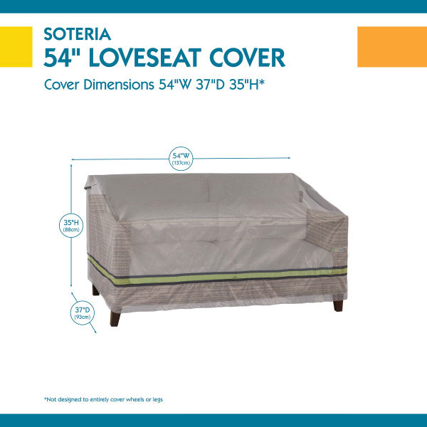 54 in. Duck Covers Soteria RainProof Patio Loveseat Cover - Image 2